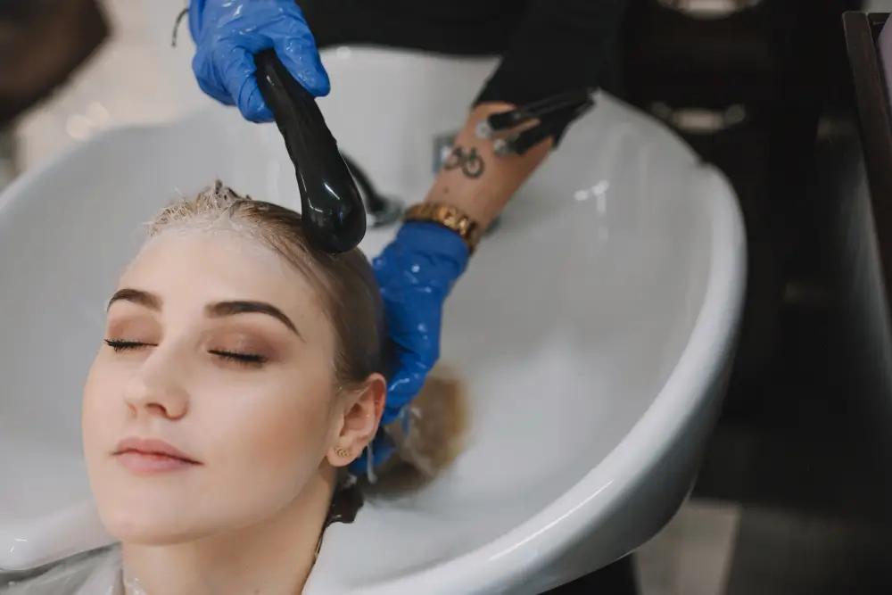 Gentle hair care after botox hair treatment