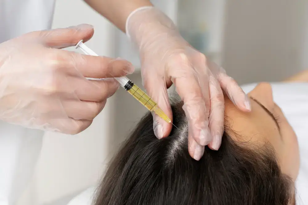 Smooth, healthy hair after botox hair treatment