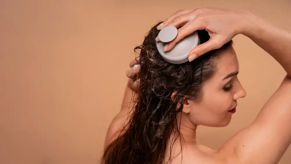 Soft silicone scalp brush for scalp cleaning at home